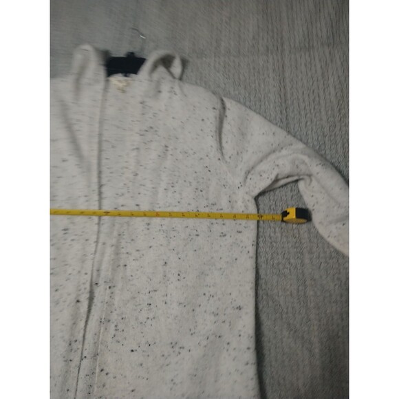 Terra & Sky Long Open Hooded Sweater Cardigan Cream 0X - Picture 10 of 12